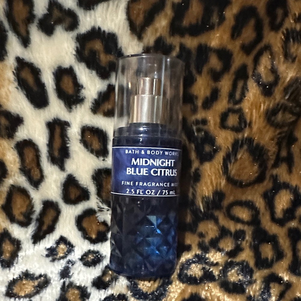 Bath & Body Works Midnight Blue Citrus Fine Fragrance Mist - Deep Blue Bottle